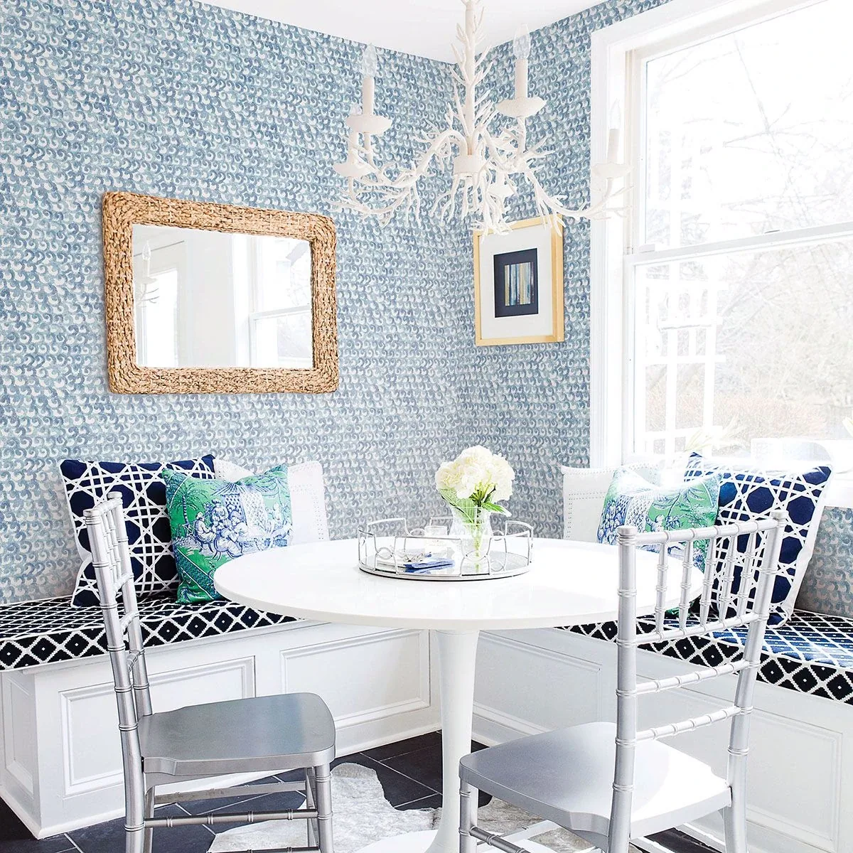 Brewster Home Fashions Saltwater Aqua Wave Wallpaper - SKU 3120-13633