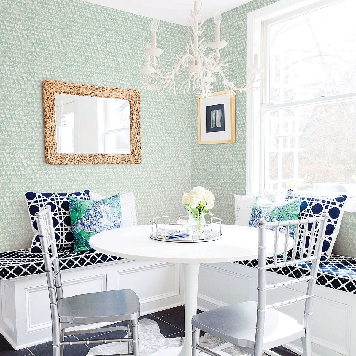 Brewster Home Fashions Saltwater Teal Wave Wallpaper | Wallpaper Twins Brewster Home Fashions Saltwater Teal Wave Wallpaper - SKU 3120-13635