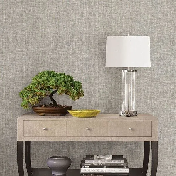 Brewster Home Fashions Sampson Grey Oasis Wallpaper - SKU 2767-22755