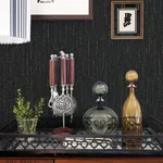 Brewster Home Fashions Sanburn Black Metallic Linen Wallpaper | Wallpaper Twins Brewster Home Fashions Sanburn Black Metallic Linen Wallpaper - SKU 4144-9148