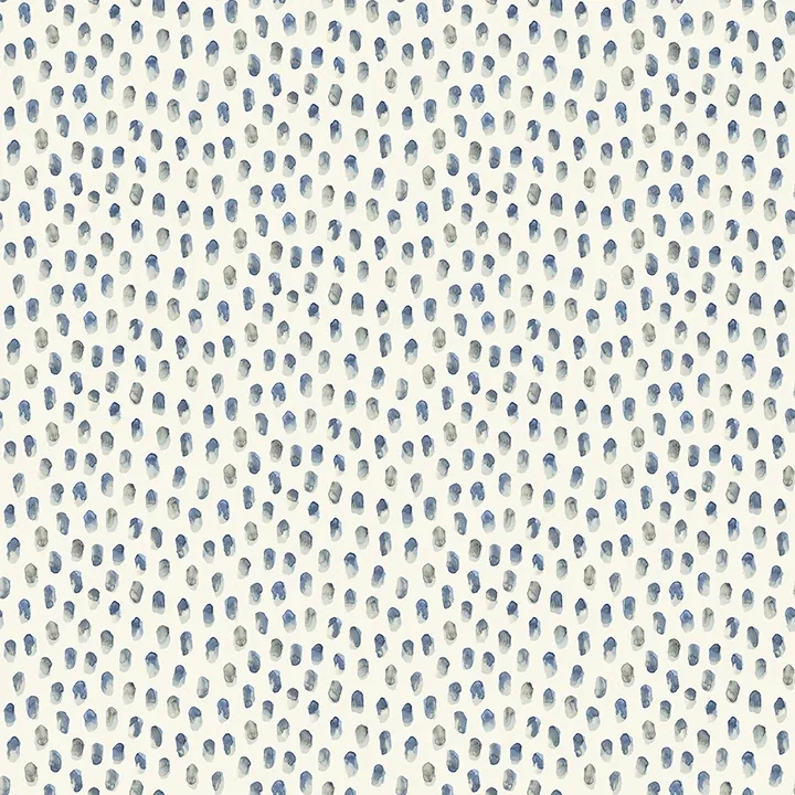 4071-71060 | Sand Drips Blue Painted Dots Wallpaper