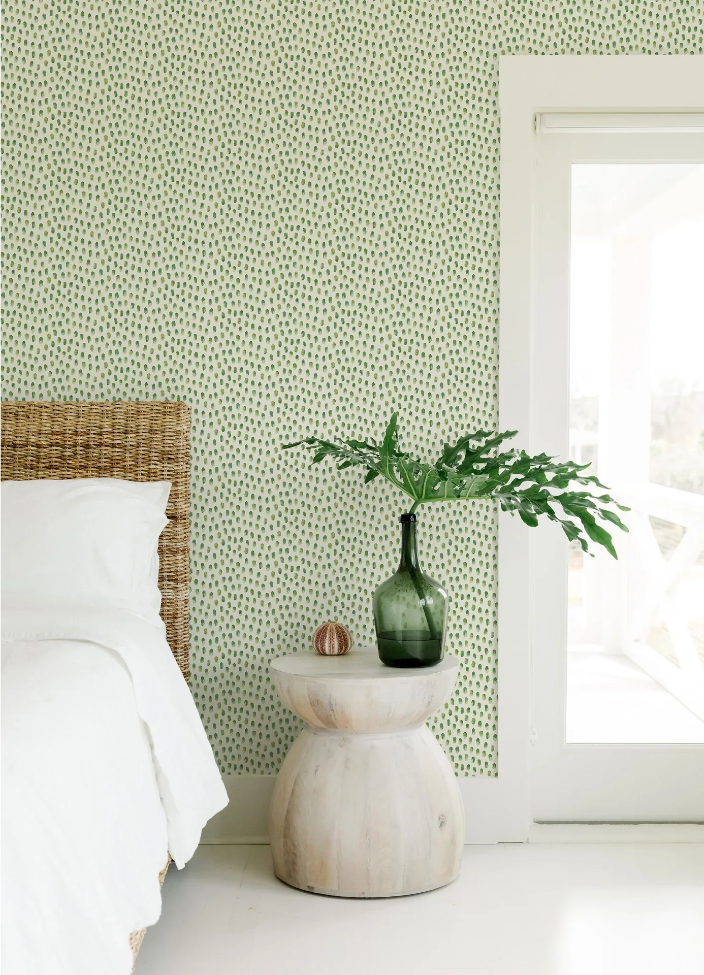 Brewster Home Fashions Sand Drips Green Painted Dots Wallpaper | Wallpaper Twins Brewster Home Fashions Sand Drips Green Painted Dots Wallpaper - SKU 4071-71062