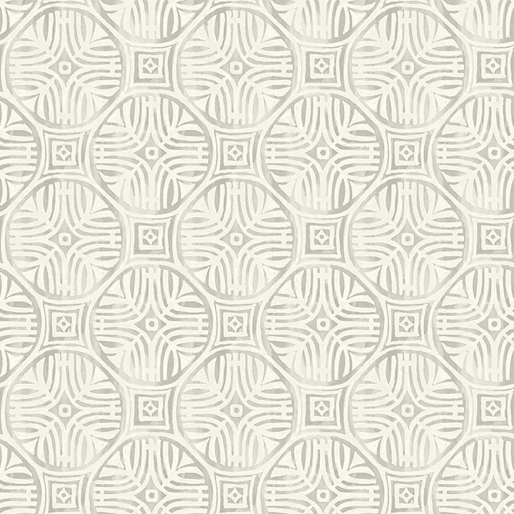 3125-72313 | Sandee Grey Medallion Wallpaper