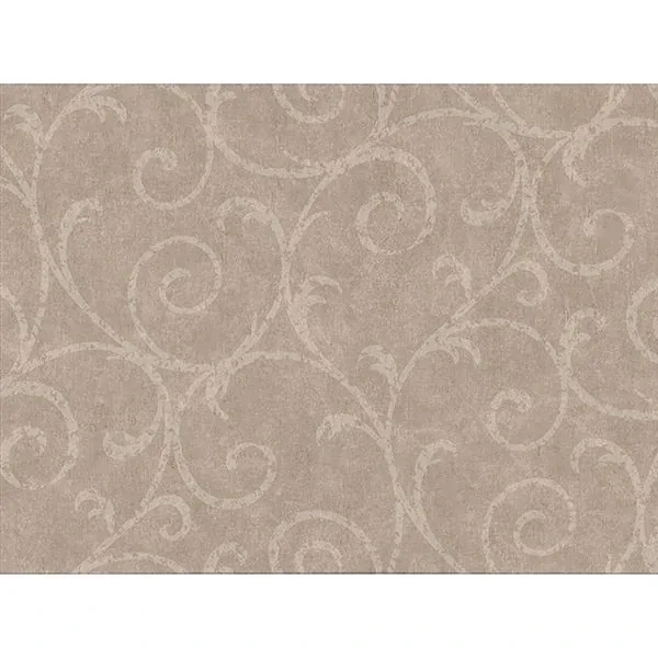 2830-2738 | Sansa Light Brown Plaster Scroll Wallpaper