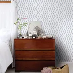 Brewster Home Fashions Santa Cruz Blue Geometric Wallpaper | Wallpaper Twins Brewster Home Fashions Santa Cruz Blue Geometric Wallpaper - SKU 3120-13664