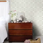 Brewster Home Fashions Santa Green Green Geometric Wallpaper - SKU 3120-13662