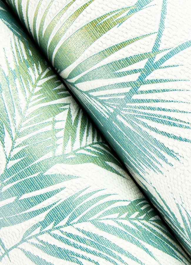 Brewster Home Fashions Saura Teal Frond Wallpaper | Wallpaper Twins Brewster Home Fashions Saura Teal Frond Wallpaper - SKU 2980-704112