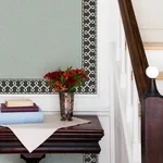 Brewster Home Fashions Scalloped Ribbon Black Trim Wall Border | Wallpaper Twins Brewster Home Fashions Scalloped Ribbon Black Trim Wall Border - SKU 4148-14504
