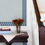 Brewster Home Fashions Scalloped Ribbon Blue Trim Wall Border | Wallpaper Twins Brewster Home Fashions Scalloped Ribbon Blue Trim Wall Border - SKU 4148-14505