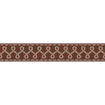 Brewster Home Fashions Scalloped Ribbon Red Trim Wall Border - SKU 4148-14506