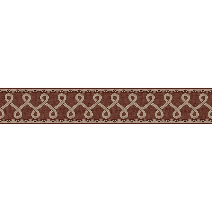 Brewster Home Fashions Scalloped Ribbon Red Trim Wall Border - SKU 4148-14506