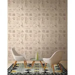 Brewster Home Fashions Schizzi Papiro Beige Sketch Wallpaper - SKU SR23031