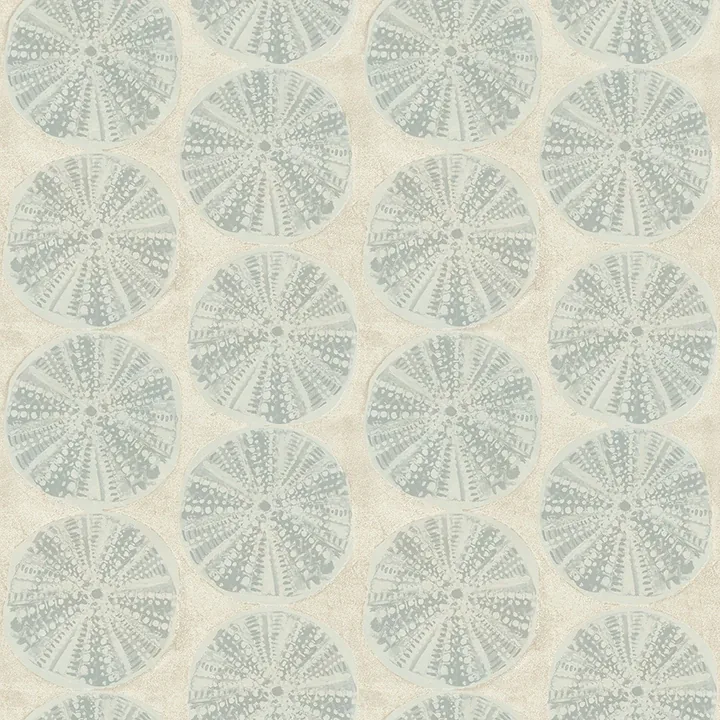 Brewster Home Fashions Sea Biscuit Aqua Sand Dollar Wallpaper - SKU 4071-71028