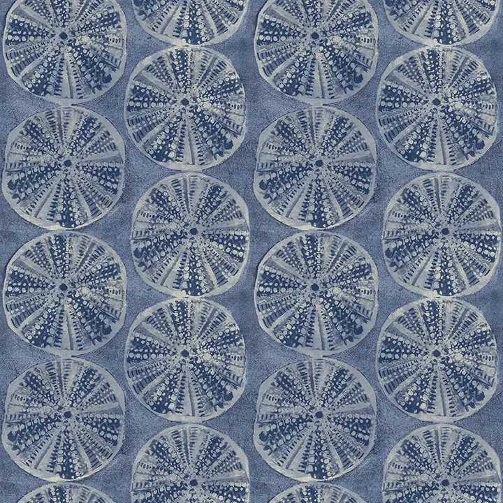 Brewster Home Fashions Sea Biscuit Blue Sand Dollar Wallpaper - SKU 4071-71025