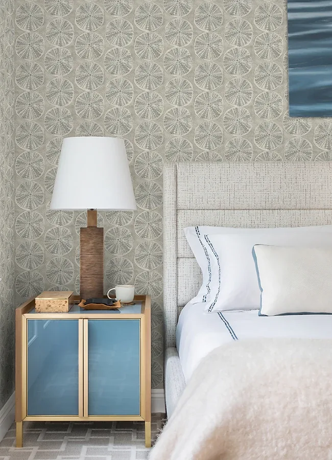 Brewster Home Fashions Sea Biscuit Grey Sand Dollar Wallpaper | Wallpaper Twins Brewster Home Fashions Sea Biscuit Grey Sand Dollar Wallpaper - SKU 4071-71024