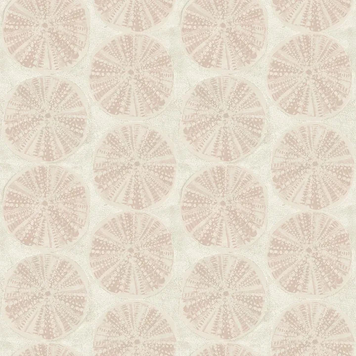 Brewster Home Fashions Sea Biscuit Peach Sand Dollar Wallpaper - SKU 4071-71026