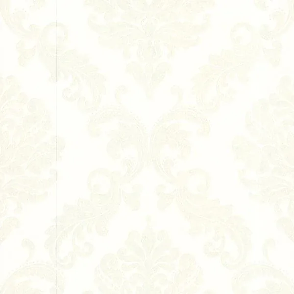 Brewster Home Fashions Sebastion Cream Damask Wallpaper - SKU 450-67363