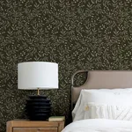 Brewster Home Fashions Senna Black Budding Vines Wallpaper | Wallpaper Twins Brewster Home Fashions Senna Black Budding Vines Wallpaper - SKU 4134-72519