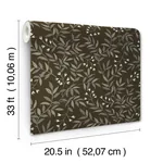Brewster Home Fashions Senna Black Budding Vines Wallpaper | Wallpaper Twins Brewster Home Fashions Senna Black Budding Vines Wallpaper - SKU 4134-72519