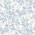 Brewster Home Fashions Senna Blue Budding Vines Wallpaper | Wallpaper Twins Brewster Home Fashions Senna Blue Budding Vines Wallpaper - SKU 4134-72521