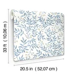 Brewster Home Fashions Senna Blue Budding Vines Wallpaper | Wallpaper Twins Brewster Home Fashions Senna Blue Budding Vines Wallpaper - SKU 4134-72521