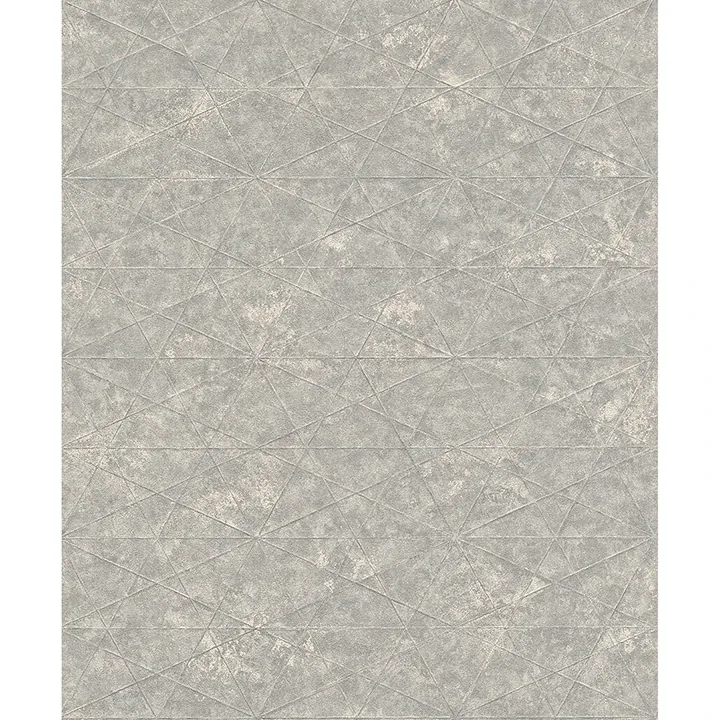 Brewster Home Fashions Seth Light Grey Triangle Wallpaper - SKU 4096-554328
