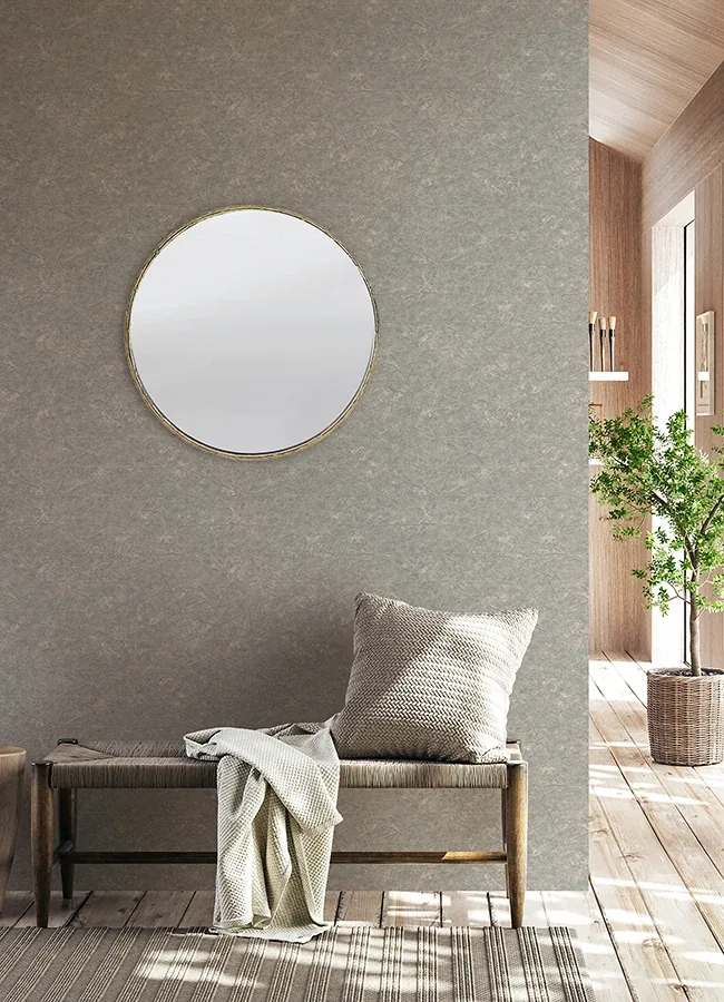 Brewster Home Fashions Seth Light Grey Triangle Wallpaper - SKU 4096-554328