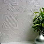 Brewster Home Fashions Seymour White Paintable Supaglypta Wallpaper | Wallpaper Twins Brewster Home Fashions Seymour White Paintable Supaglypta Wallpaper - SKU 437-RD0655