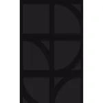 Brewster Home Fashions Shapes Black Curved Trellis Wallpaper - SKU 395806