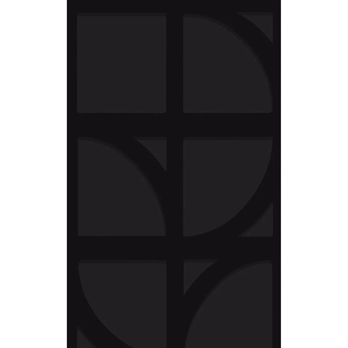 Brewster Home Fashions Shapes Black Curved Trellis Wallpaper - SKU 395806