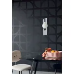 Brewster Home Fashions Shapes Black Curved Trellis Wallpaper - SKU 395806
