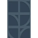 Brewster Home Fashions Shapes Dark Blue Curved Trellis Wallpaper - SKU 395805