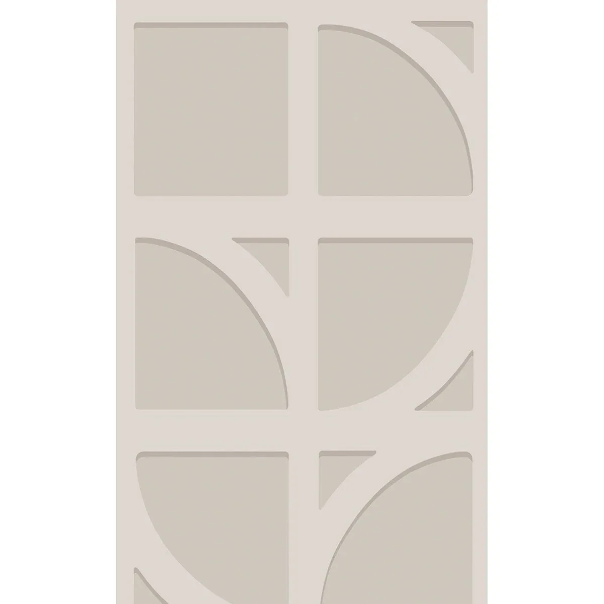 Brewster Home Fashions Shapes Silver Curved Trellis Wallpaper - SKU 395802