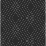 Brewster Home Fashions Shard Black Trellis Wallpaper - SKU FD43614