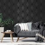 Brewster Home Fashions Shard Black Trellis Wallpaper - SKU FD43614