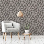 Brewster Home Fashions Shard Charcoal Geometric Wallpaper - SKU FD42607