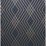 Brewster Home Fashions Shard Navy Trellis Wallpaper - SKU FD42605