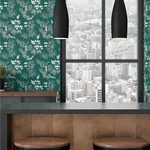 Brewster Home Fashions Shelly Green Toucan Toile Wallpaper | Wallpaper Twins Brewster Home Fashions Shelly Green Toucan Toile Wallpaper - SKU WLD53111W