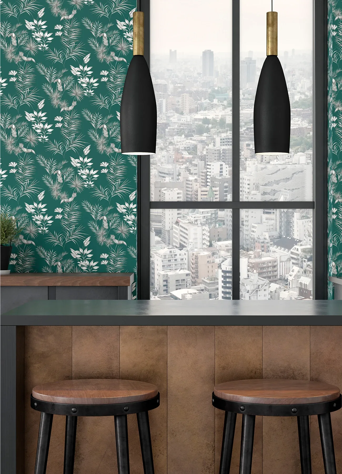 Brewster Home Fashions Shelly Green Toucan Toile Wallpaper | Wallpaper Twins Brewster Home Fashions Shelly Green Toucan Toile Wallpaper - SKU WLD53111W