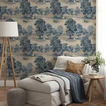 Brewster Home Fashions Sherwood Blue Glade Wallpaper - SKU 4164-M1830