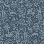 Brewster Home Fashions Sherwood Dark Blue Woodland Wallpaper - SKU M1169