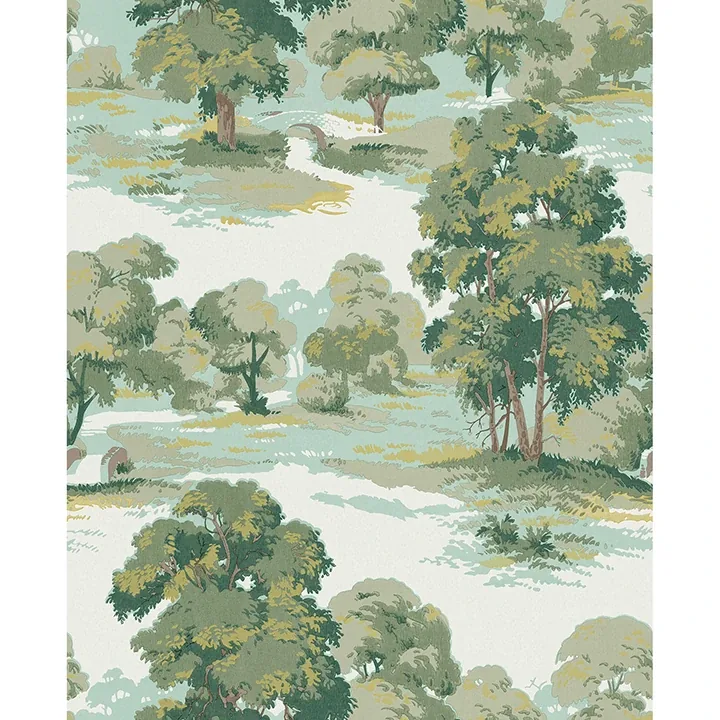 4164-M1829 | Sherwood Green Glade Wallpaper