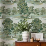 Brewster Home Fashions Sherwood Green Glade Wallpaper - SKU 4164-M1829