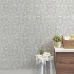 Brewster Home Fashions Sherwood Light Grey Woodland Wallpaper - SKU M1168