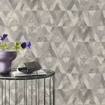 Brewster Home Fashions Shikhar Silver Geometric Wallpaper | Wallpaper Twins Brewster Home Fashions Shikhar Silver Geometric Wallpaper - SKU RH535518