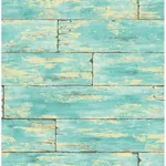Brewster Home Fashions Shipwreck Aquamarine Wood Wallpaper | Wallpaper Twins Brewster Home Fashions Shipwreck Aquamarine Wood Wallpaper - SKU PS41002