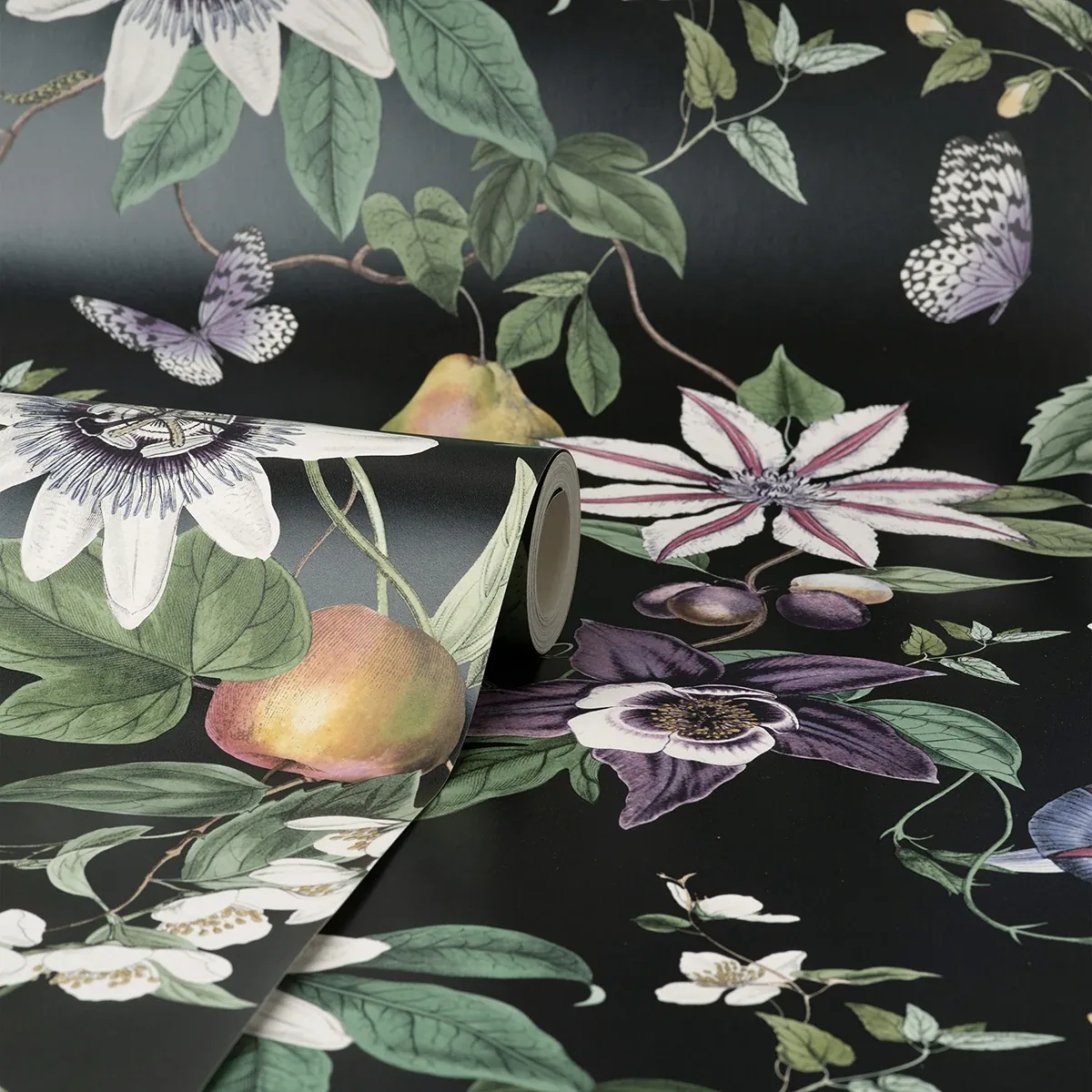 Brewster Home Fashions Sierra Black Floral Wallpaper | Wallpaper Twins Brewster Home Fashions Sierra Black Floral Wallpaper - SKU FD43060