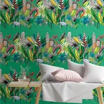 Brewster Home Fashions Sierra Green Urban Tropic Wallpaper - SKU CEP50111W
