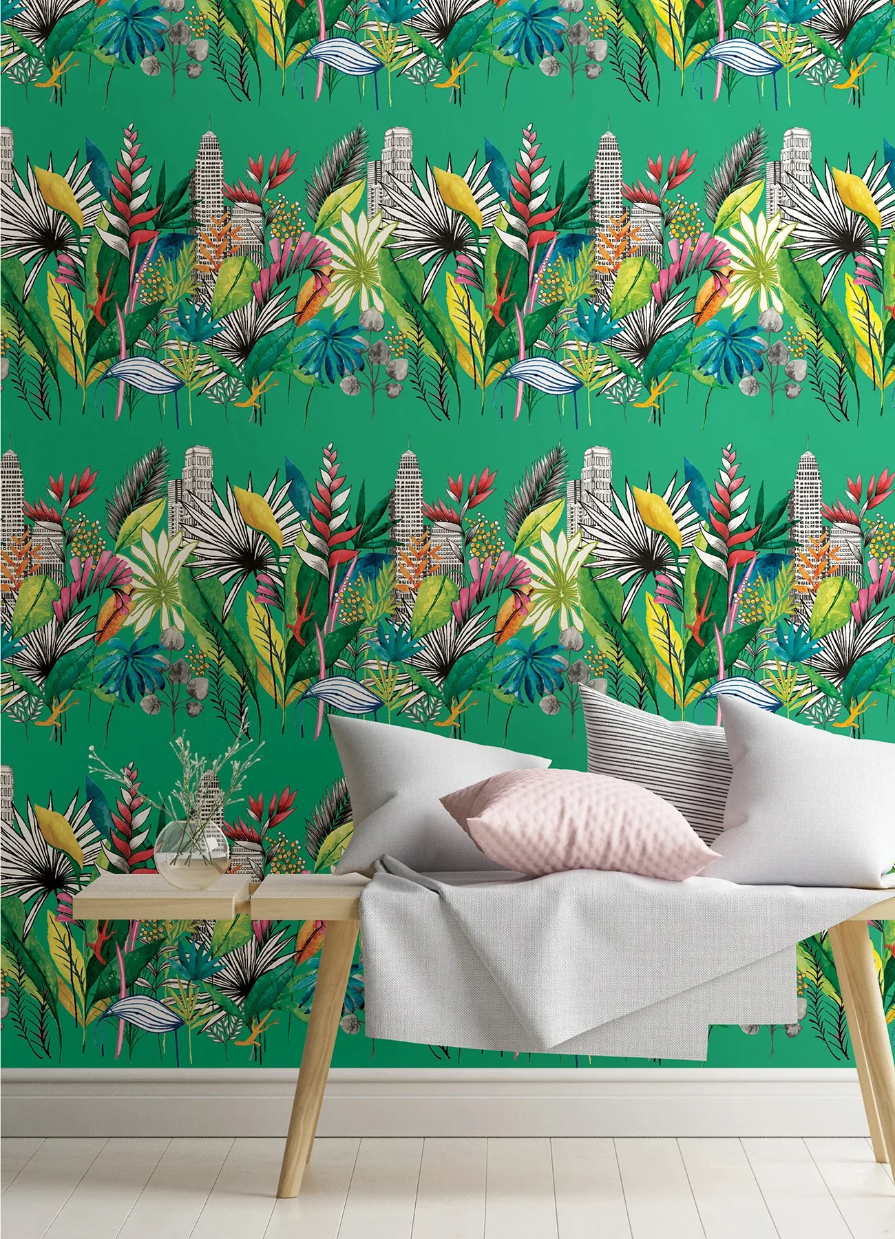 Brewster Home Fashions Sierra Green Urban Tropic Wallpaper - SKU CEP50111W