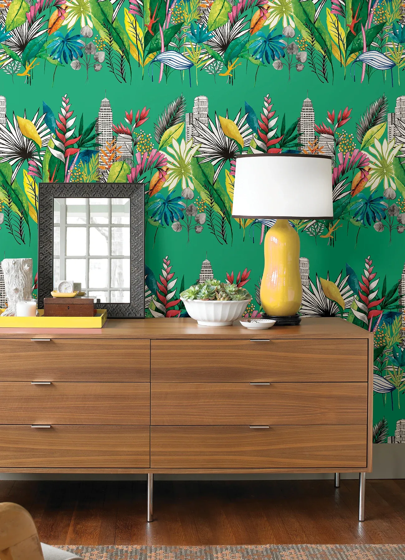 Brewster Home Fashions Sierra Green Urban Tropic Wallpaper - SKU CEP50111W